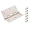 3-1/2 in. Square Corner Satin Nickel Door Hinge Value Pack (48-Pack) M827811