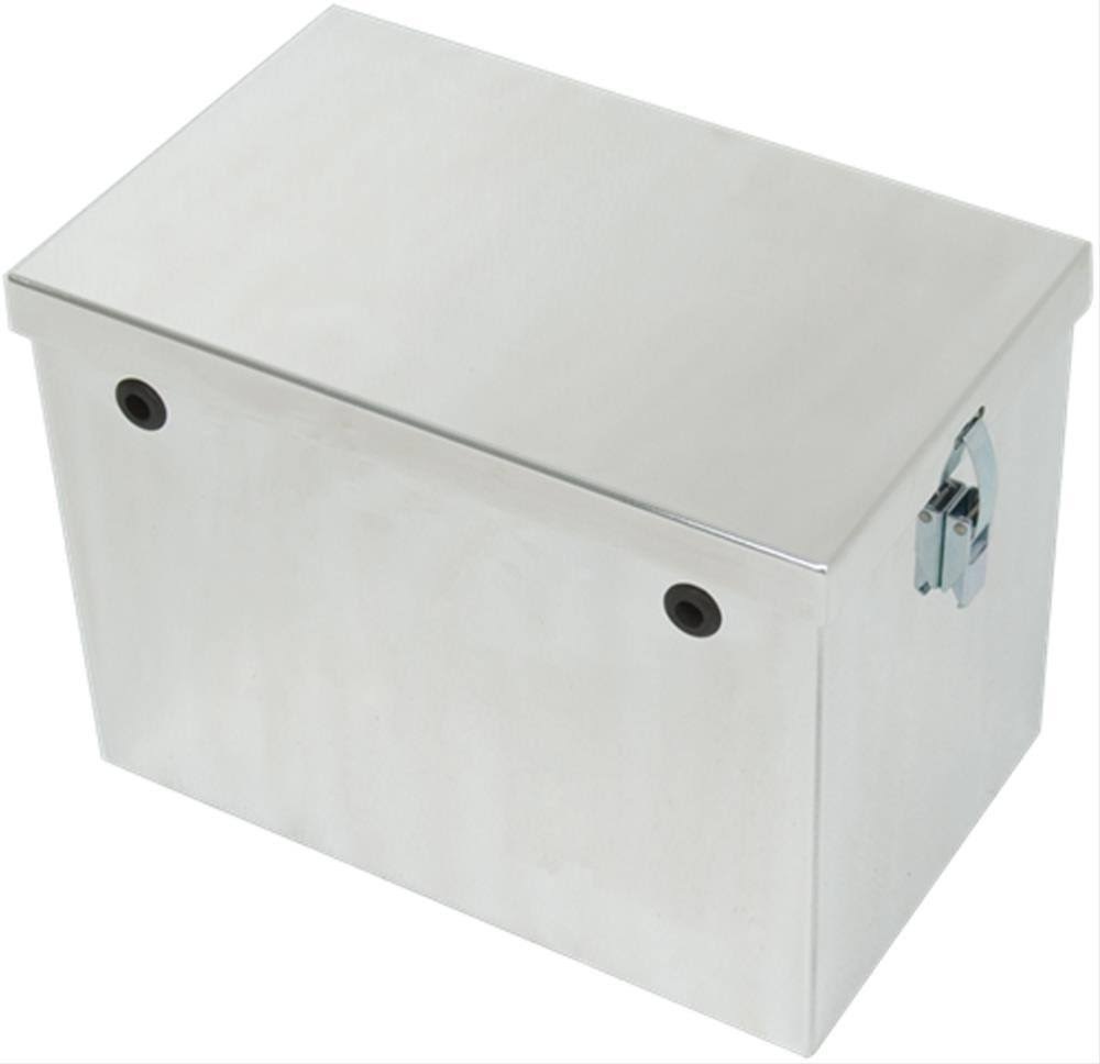 Aluminum Trailer Battery Box with Latching Lid Y7497