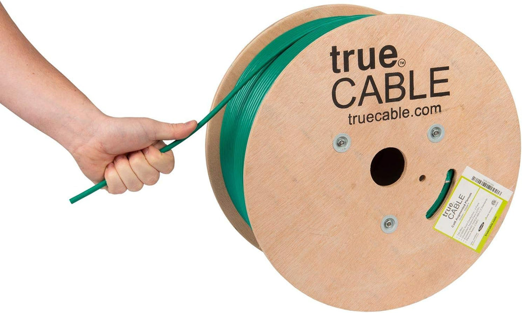 1000ft White 23AWG 4 Pair Solid Bare Copper Bulk Ethernet Cable Q146751