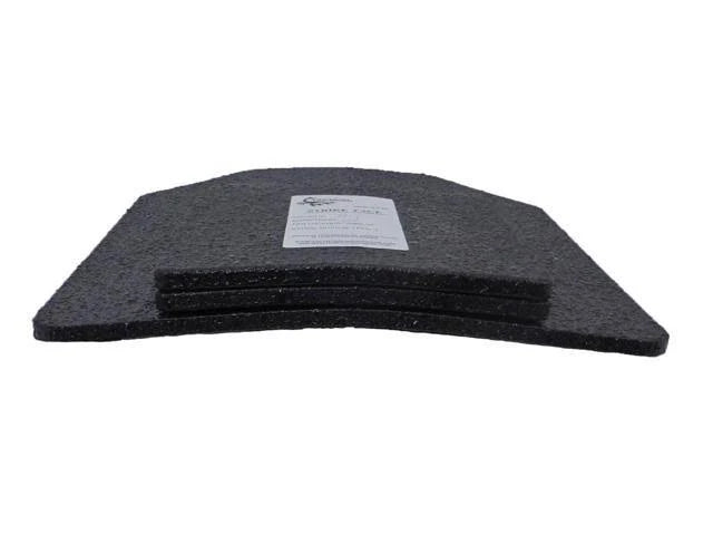 Level III AR500 Steel Body Armor Pair 6x8 Curved Plate Coated A814