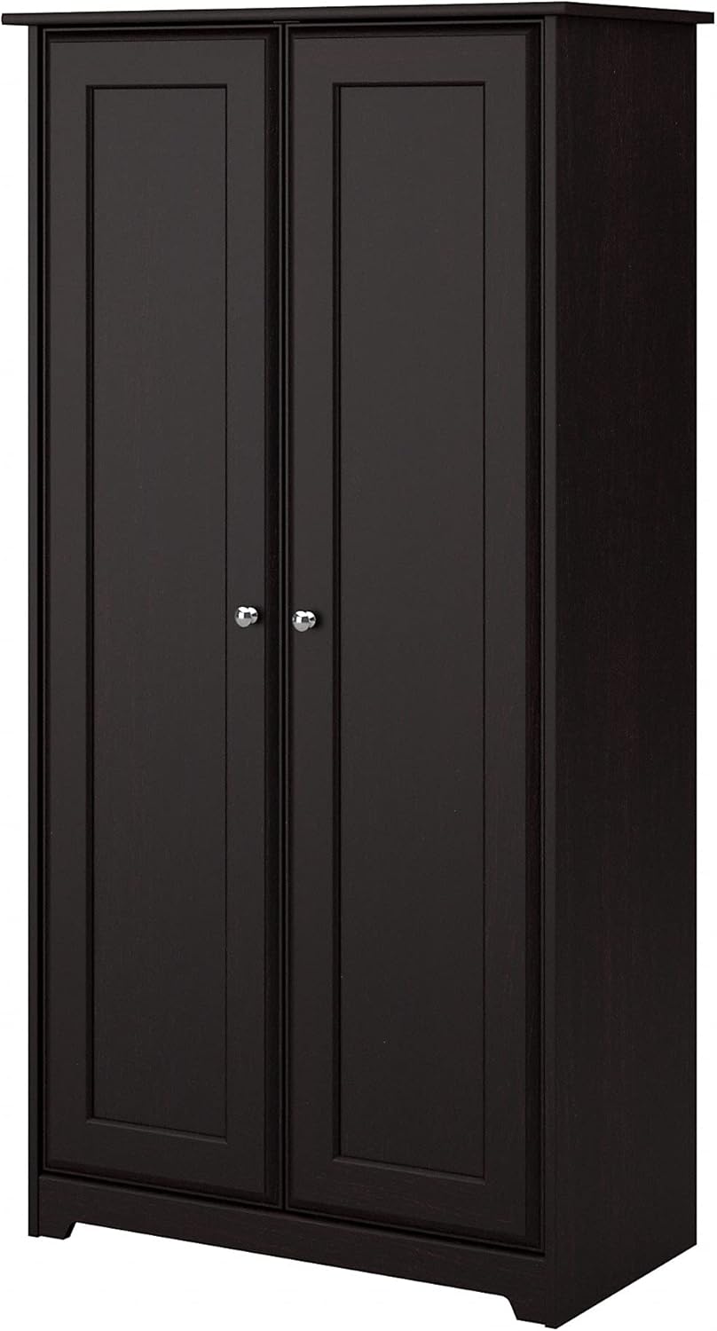 Espresso Oak Small Storage Cabinet with Doors O435