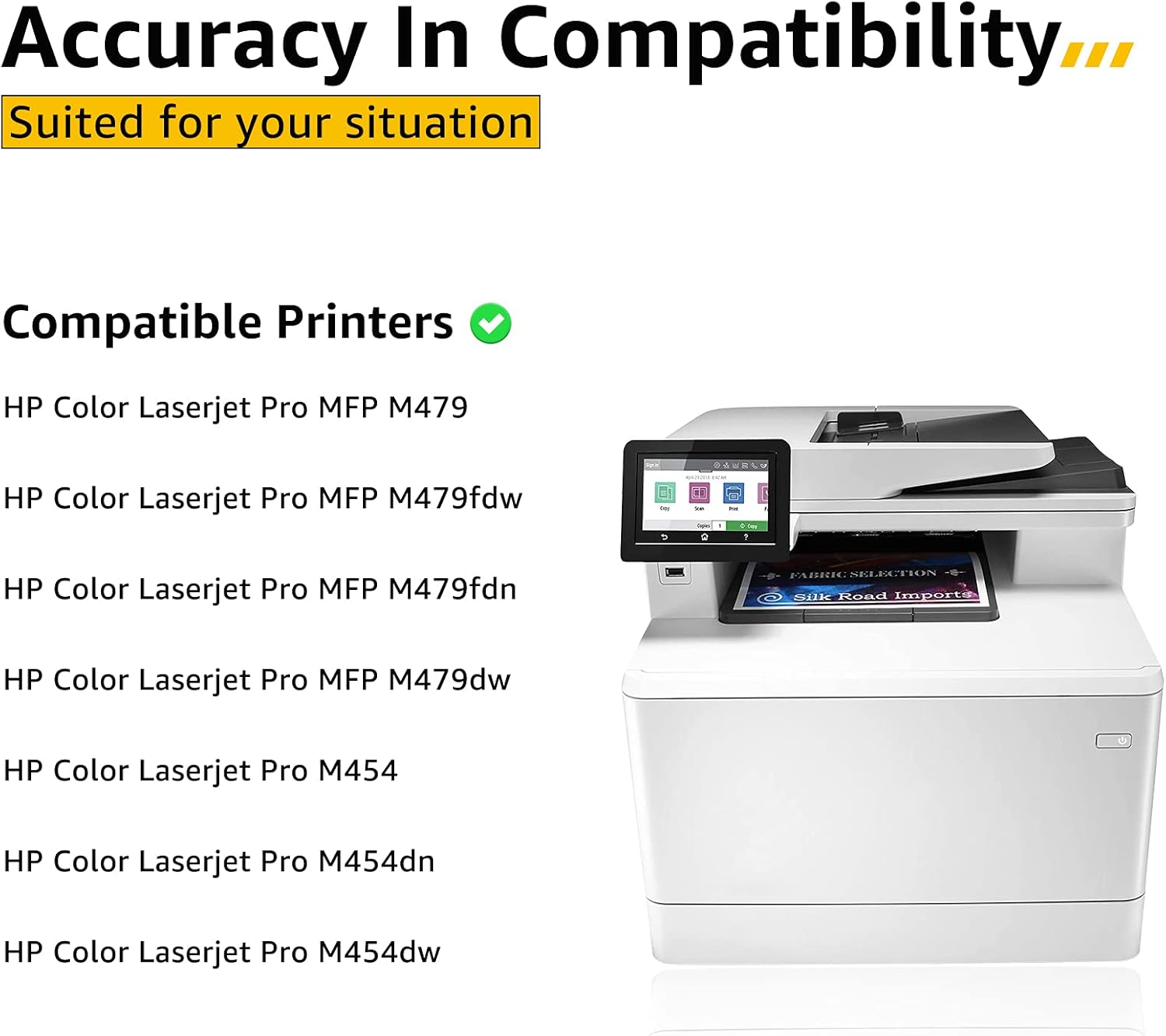 4-Pack Toner Cartridge for HP 414A 414X W2020A W2021A W2022A W2023A U704979