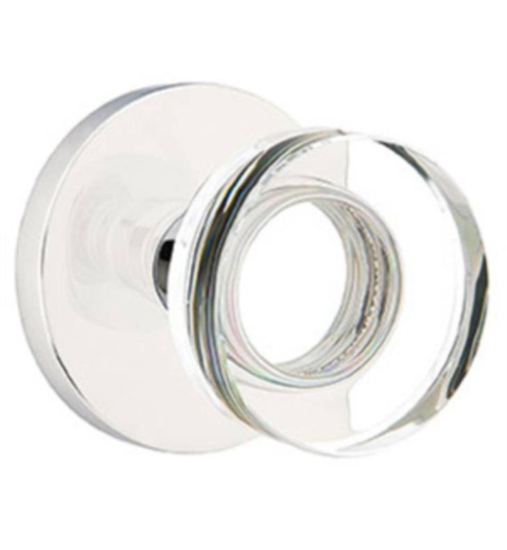 Satin Brass Privacy Set with Round Knob V8441