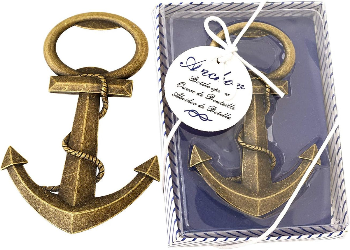 30Pcs Nautical Anchor Bottle Openers with Individual Gift Package R927405