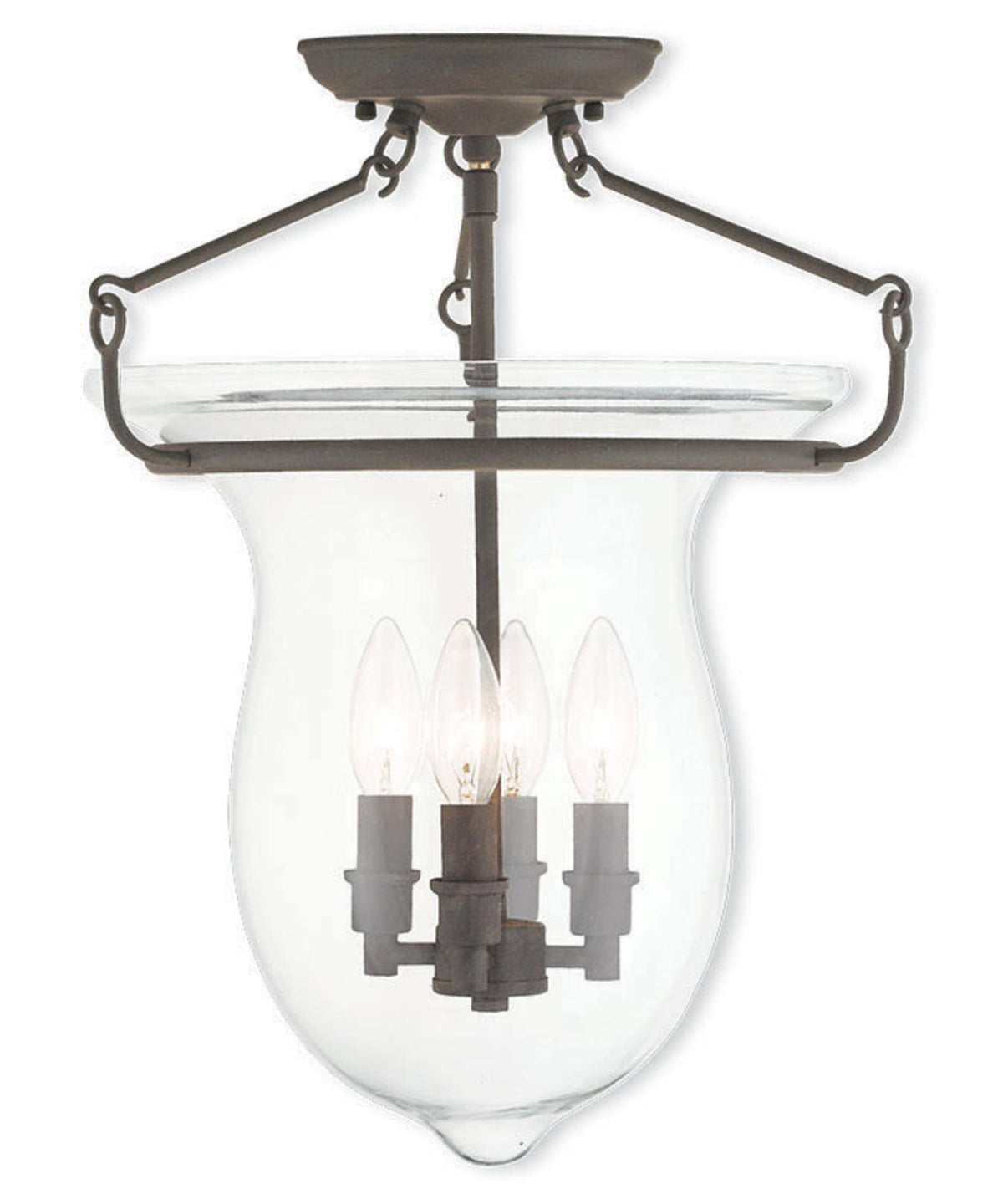 Bronze 4 Light Ceiling Mount U280312