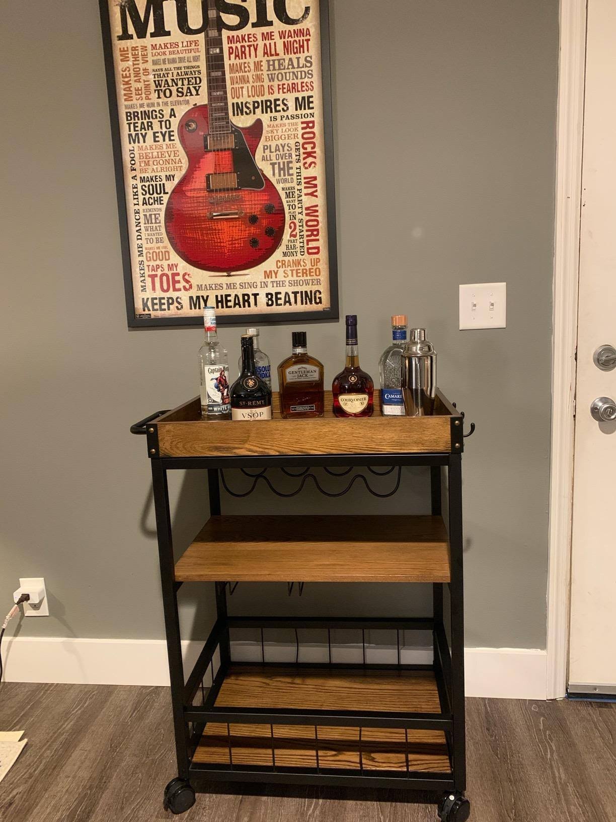 Black Kitchen Cart Z424