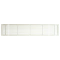 White-Gloss Solid Aluminum Fixed Bar Supply/Return Air Vent Grille P642