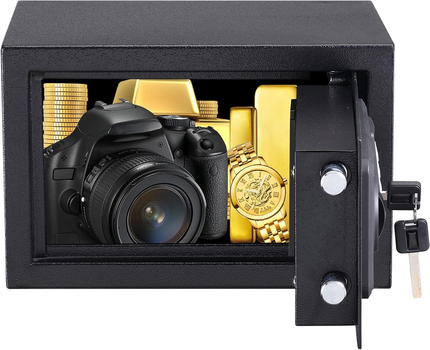 Fingerprint Safe Box 3.83 Cubic Feet with Separate Lock Box and Bottom Compartment L661