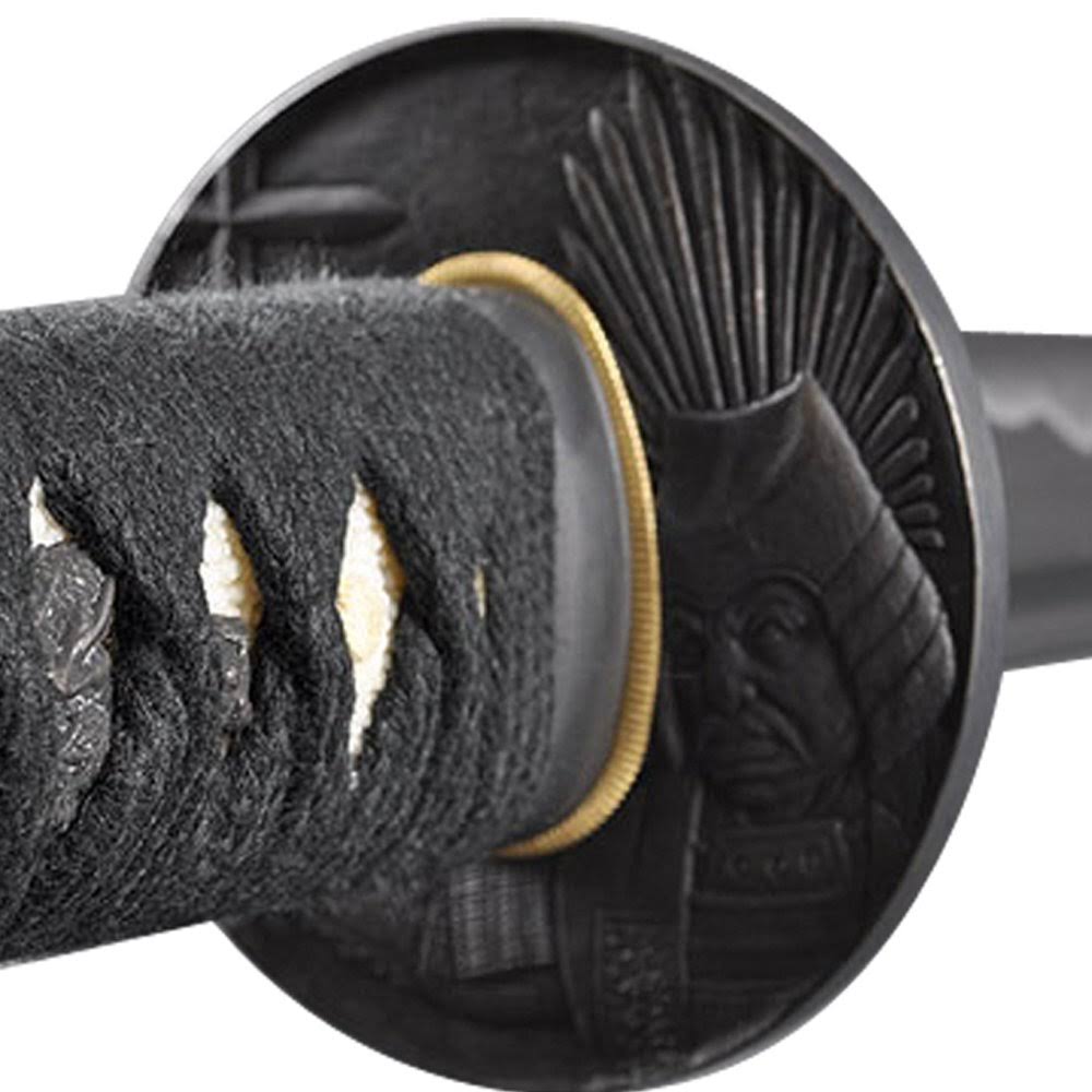 1045 Carbon Steel Japanese Samurai Wakizashi Sword with Wooden Scabbard Q9889