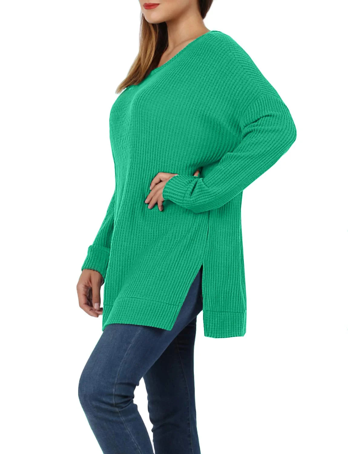 Kellygreen Knit Sweater Pullover W55458