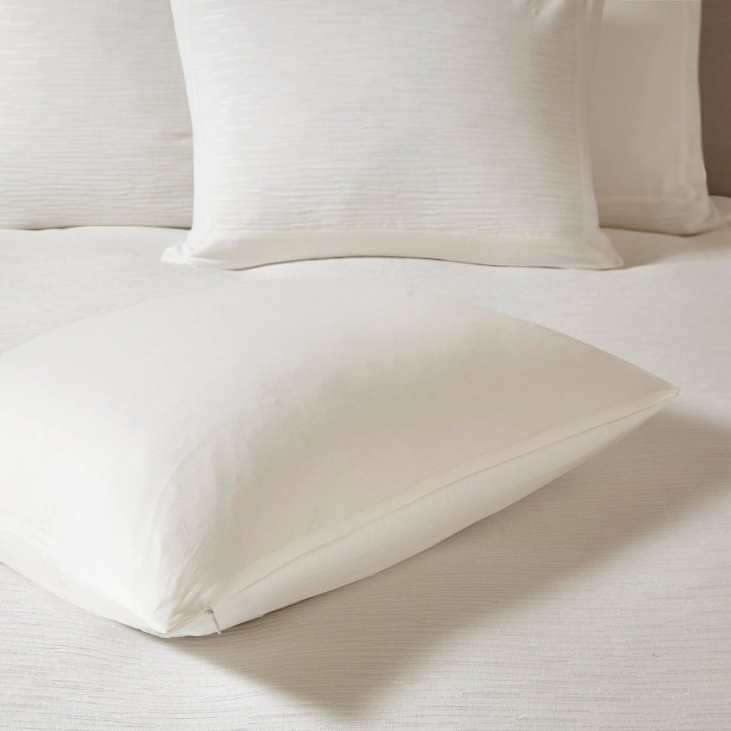 Cotton Blend Duvet Cover Set (White - King) X87936
