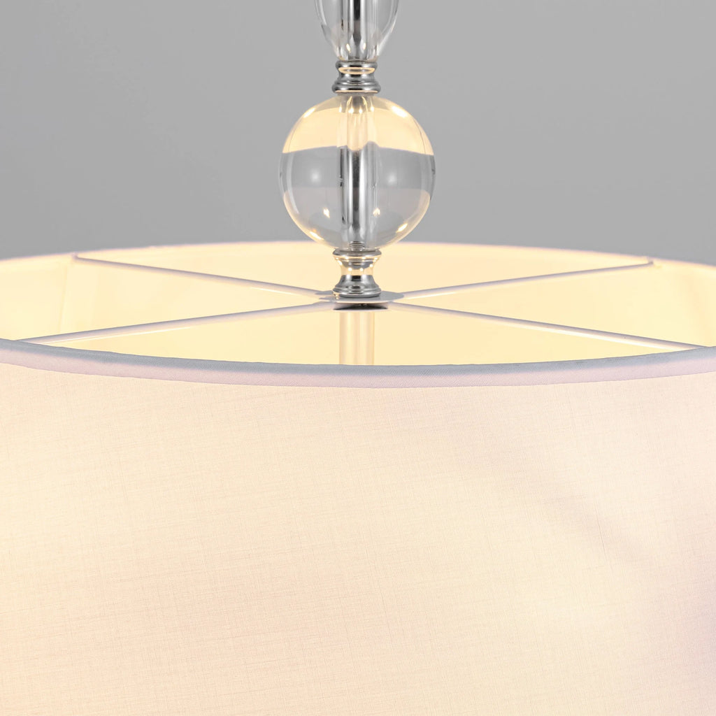 4-Light Dimmable Fabric Chandelier Y693