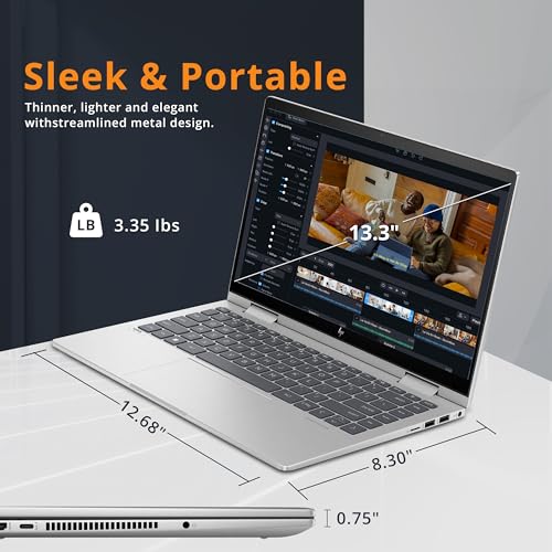 14" Full HD Touch-Screen Laptop, 8GB RAM, 512GB SSD, Intel Core i5, Intel Iris Xe Graphics, Fingerprint, Backlit KB, Win11, Natural Silver G21260