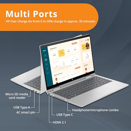 14" Full HD Touch-Screen Laptop, 8GB RAM, 512GB SSD, Intel Core i5, Intel Iris Xe Graphics, Fingerprint, Backlit KB, Win11, Natural Silver G21260