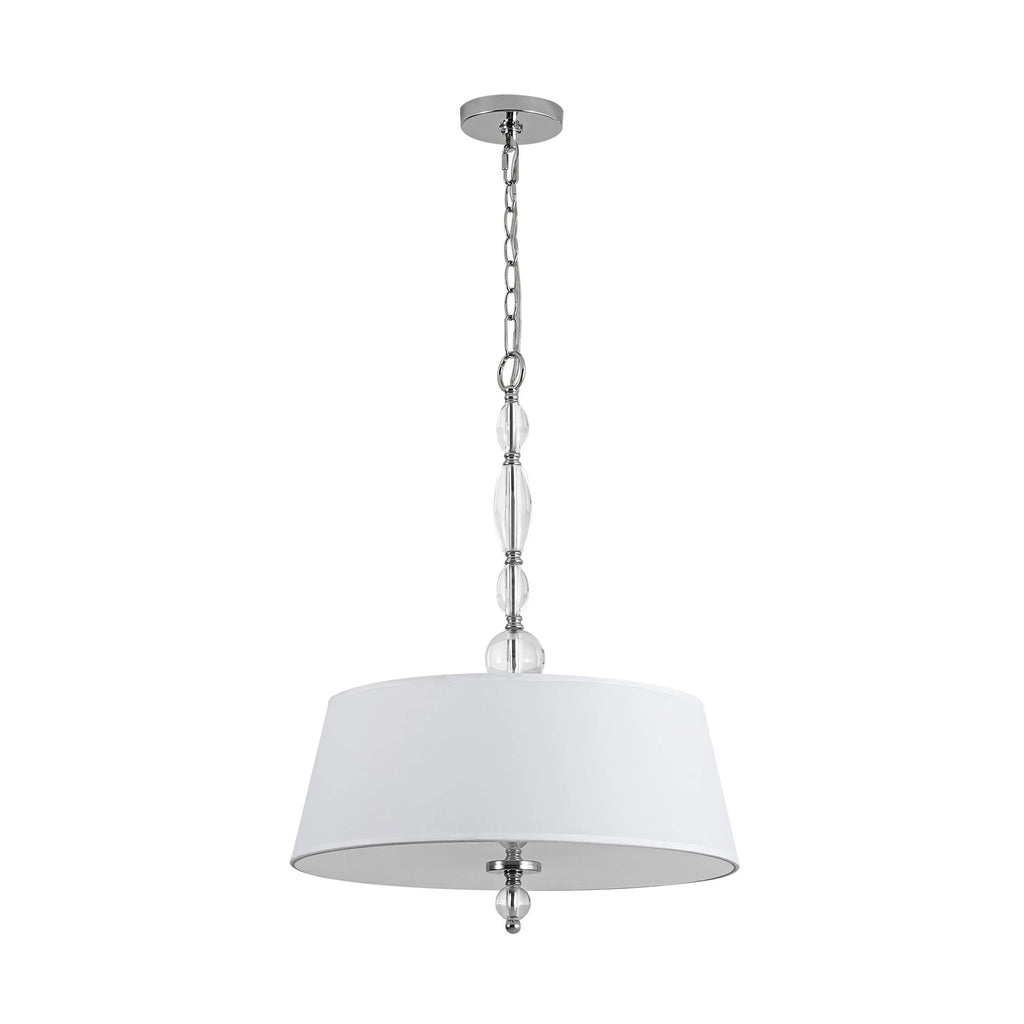 4-Light Dimmable Fabric Chandelier Y693