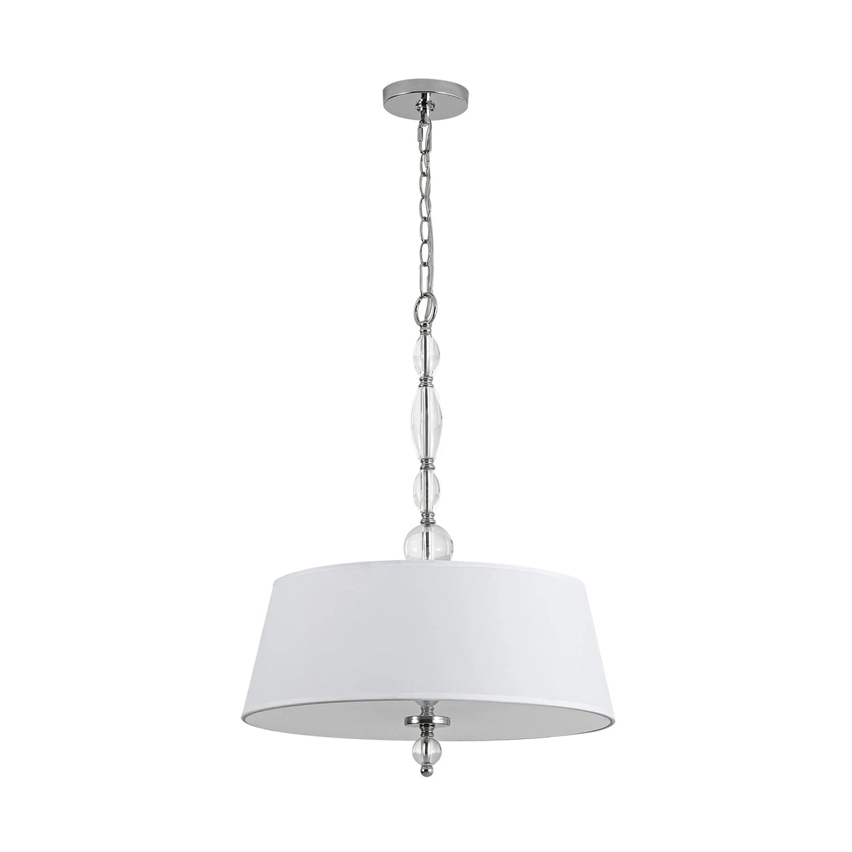 4-Light Dimmable Fabric Chandelier Y693