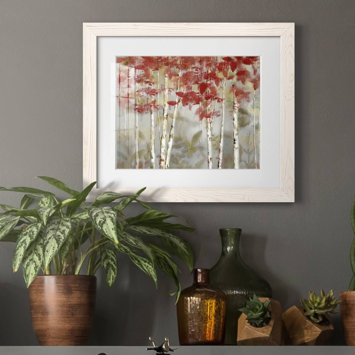Framed Print 31X44 White T549