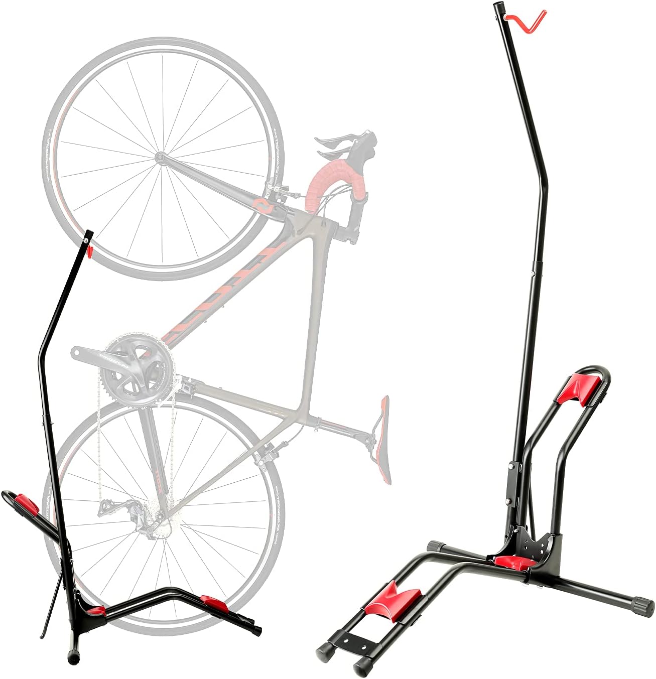 Vertical Bike Rack, Free Standing Adjustable Bike Floor Stand, Pack of 2 C30586