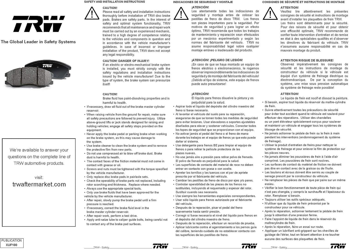 Disc Brake Pad Set, Black E16040