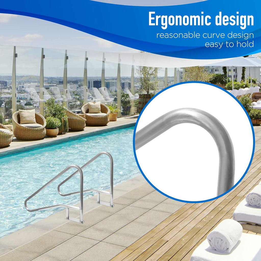 Pool Handrail 54x36 304 Stainless Steel I28237