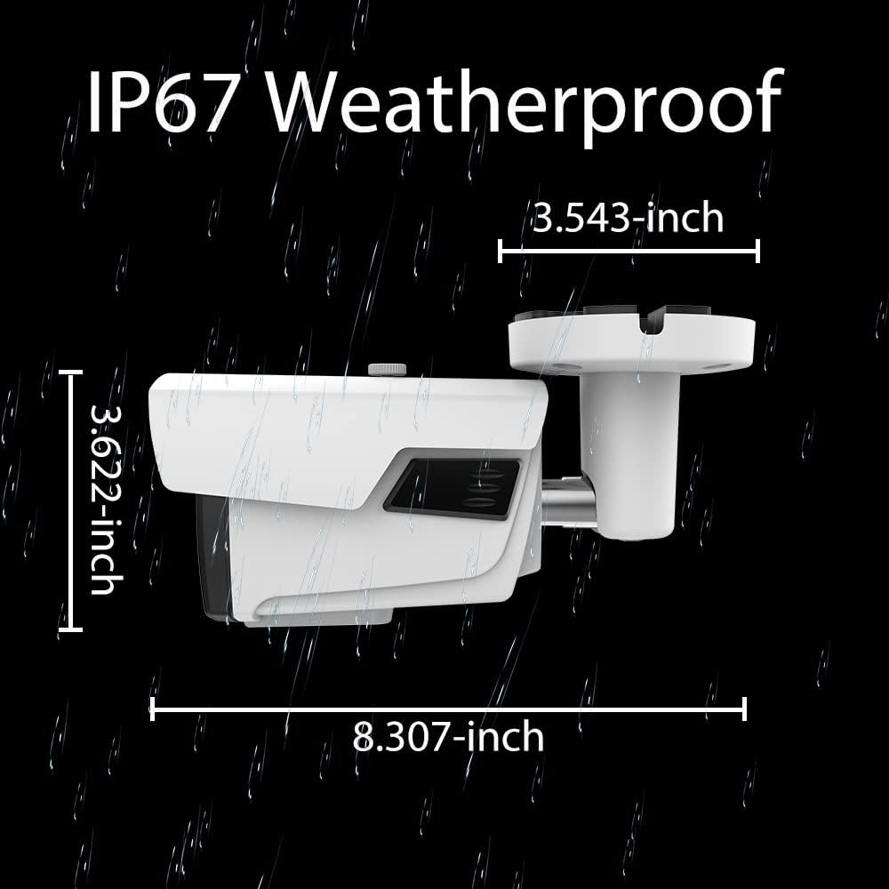 Clear Night Vision 5MP TVI/AHD 4MP HDCVI 2.8-12mm Manual Zoom Bullet CCTV Security Camera D52267