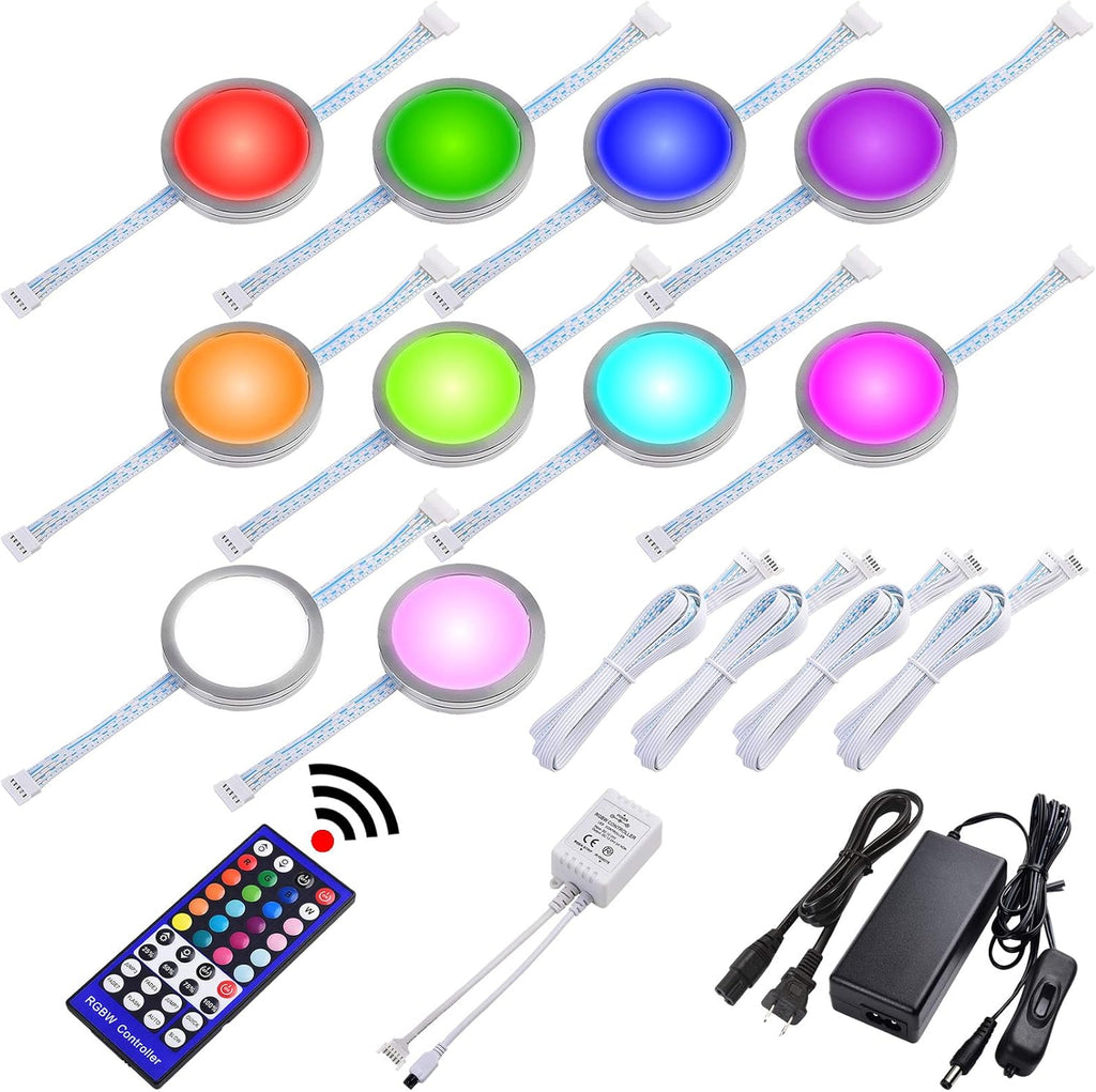 RGBW Under Cabinet LED Lighting Kit, 8 Lights Pack of 2 X646