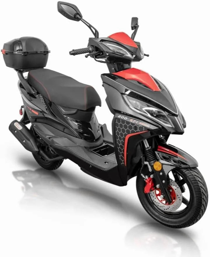 Black Force 200 EFI Scooter Moped N3832