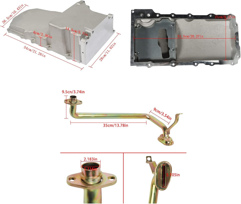 Aluminum Oil Pan Kit for GM Classic Car Engines V77174