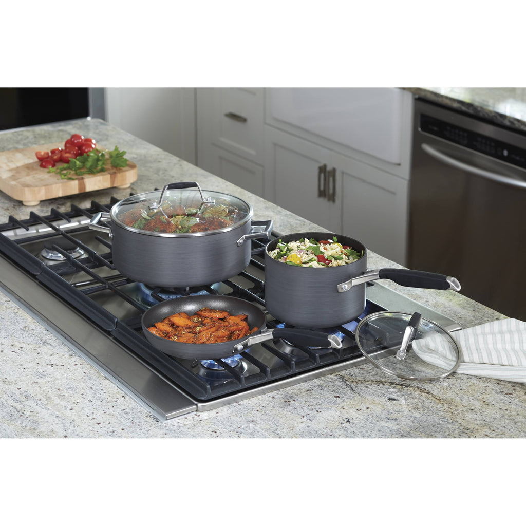 8-Piece Hard Anodized Nonstick Cookware Set I302