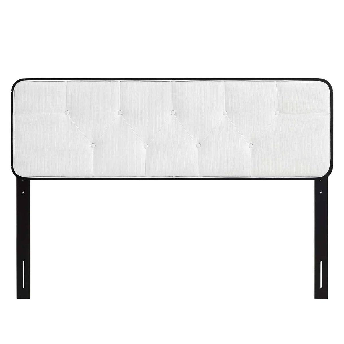 Tufted Twin Fabric and Wood Headboard K7323