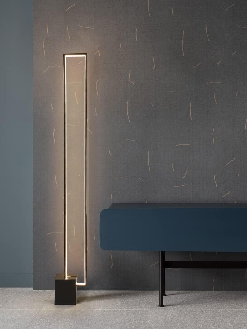 Modern LED Floor Lamp with Remote Control, Dimmable 3 Colors Temperature 3000K-4500K-6000K I56275