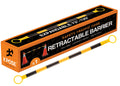 Yellow and Black Retractable Safety Barrier Barricade J9657
