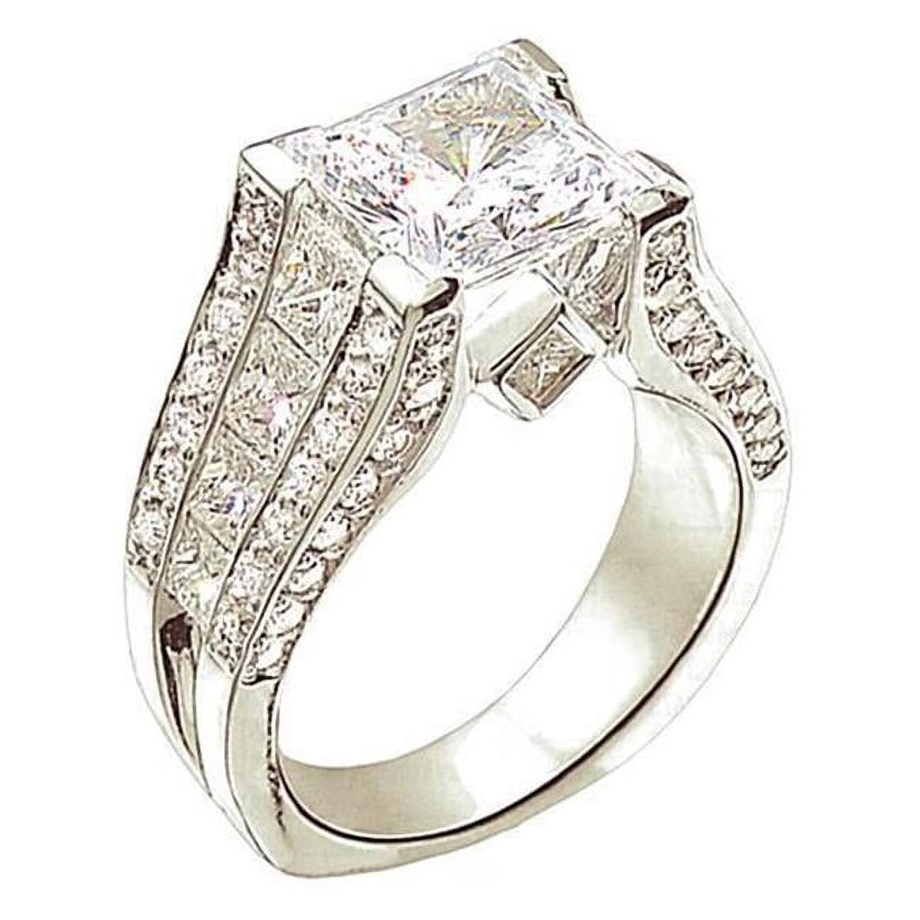 3.51 Carat Diamond Engagement Ring Gold Ring P3097
