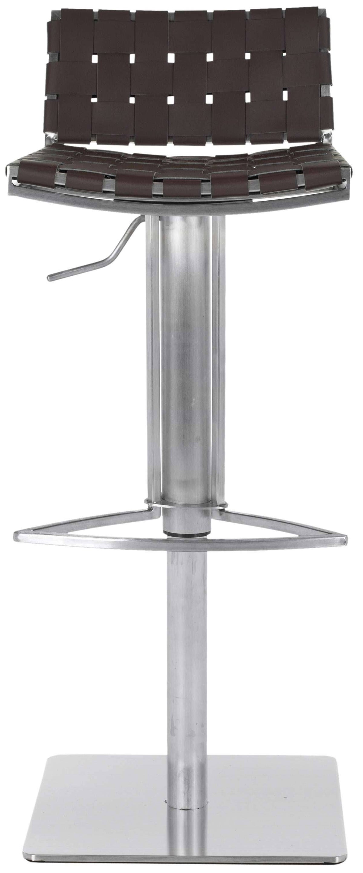 Brown Gas Lift Swivel Bar Stool A29553