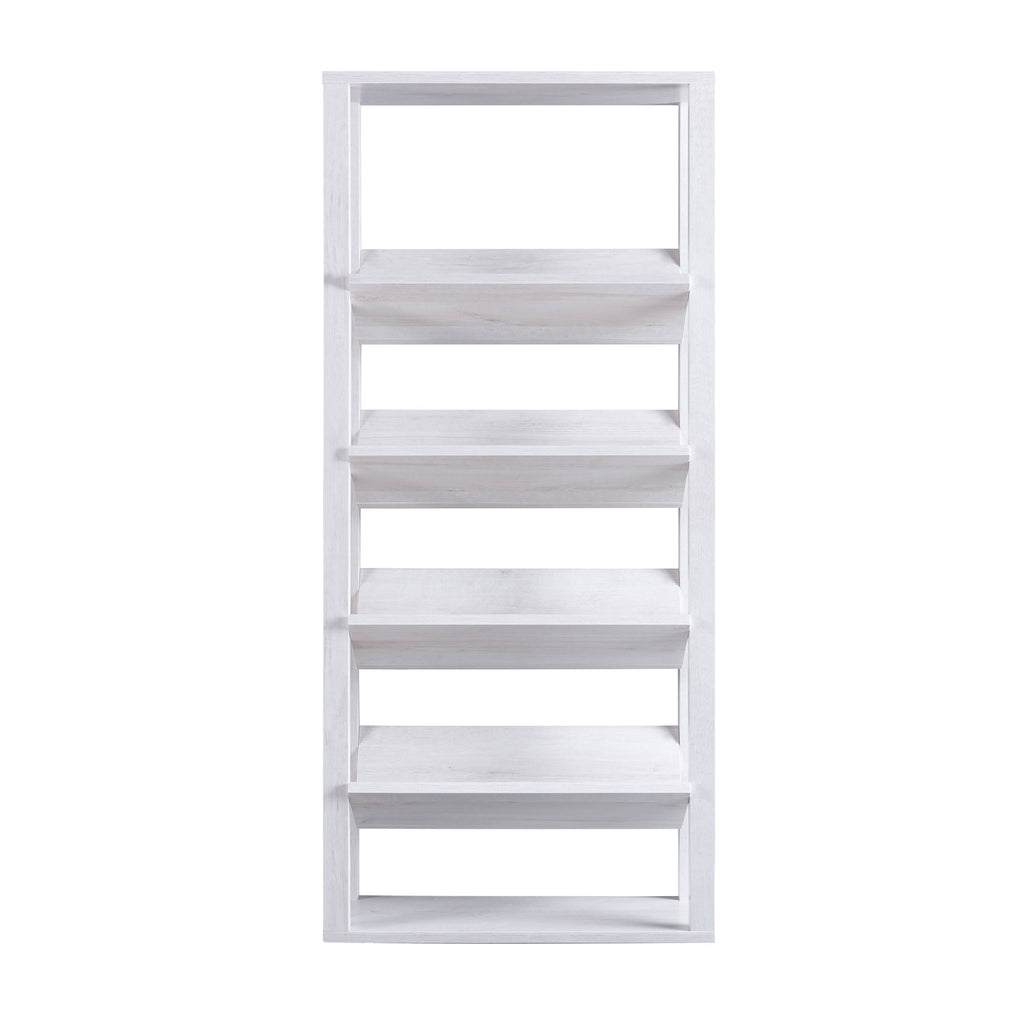 Walnut Oak 5-Shelf Bookcase F705