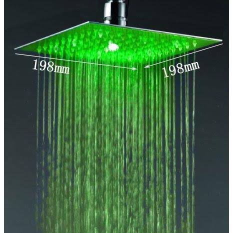 Antique Brass Rainfall LED Shower Head N567364