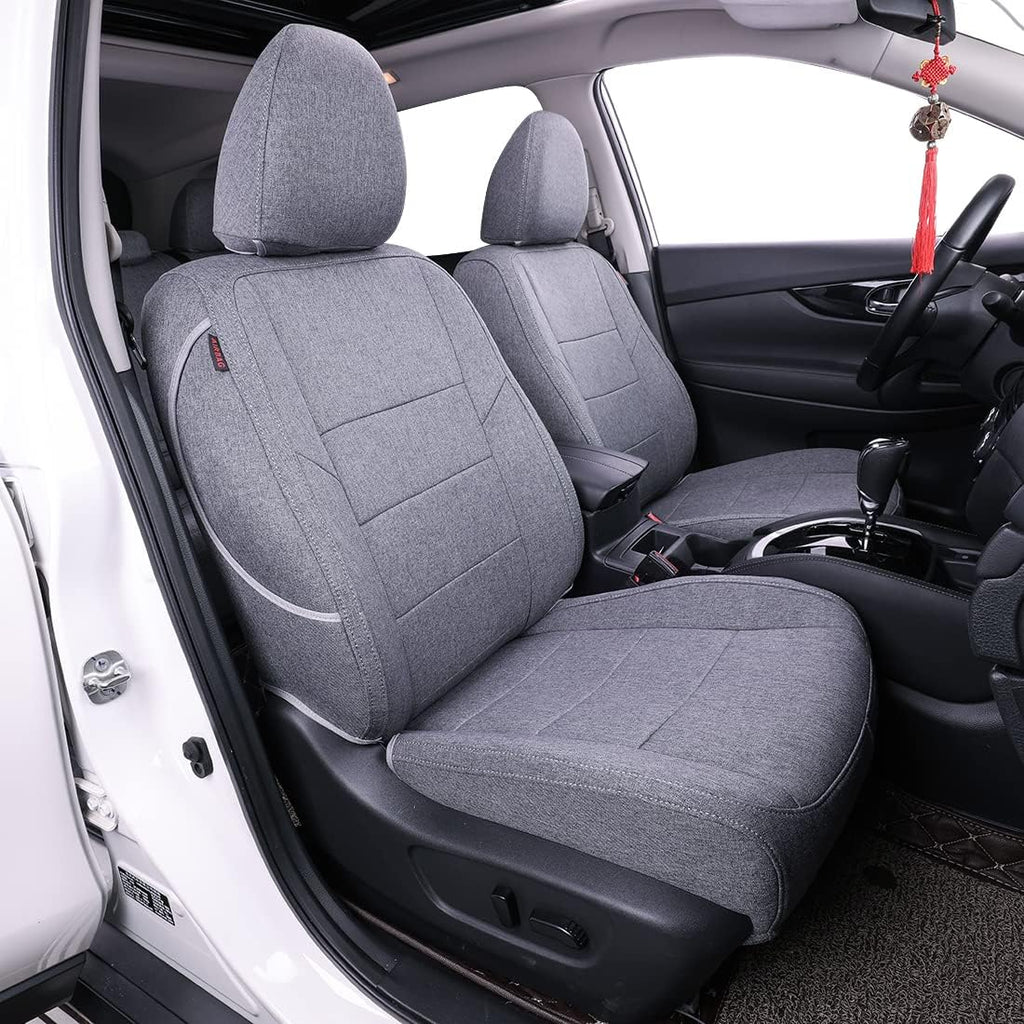 Black/Red/White Stripes Full Set Seat Covers M9675