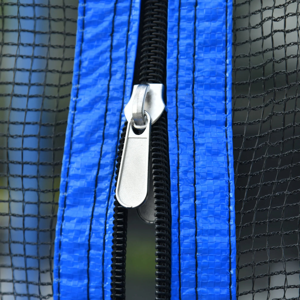 14FT Outdoor Trampoline with Basketball Hoop, Ladder and Safety Enclosure Net P3864