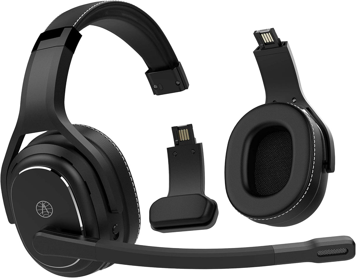 Black Wireless Headset with Noise Cancellation P9144