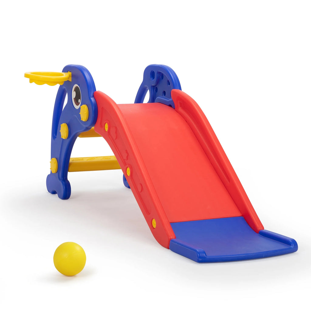 Dolphin Toddler Slide with Basketball Hoop A53361