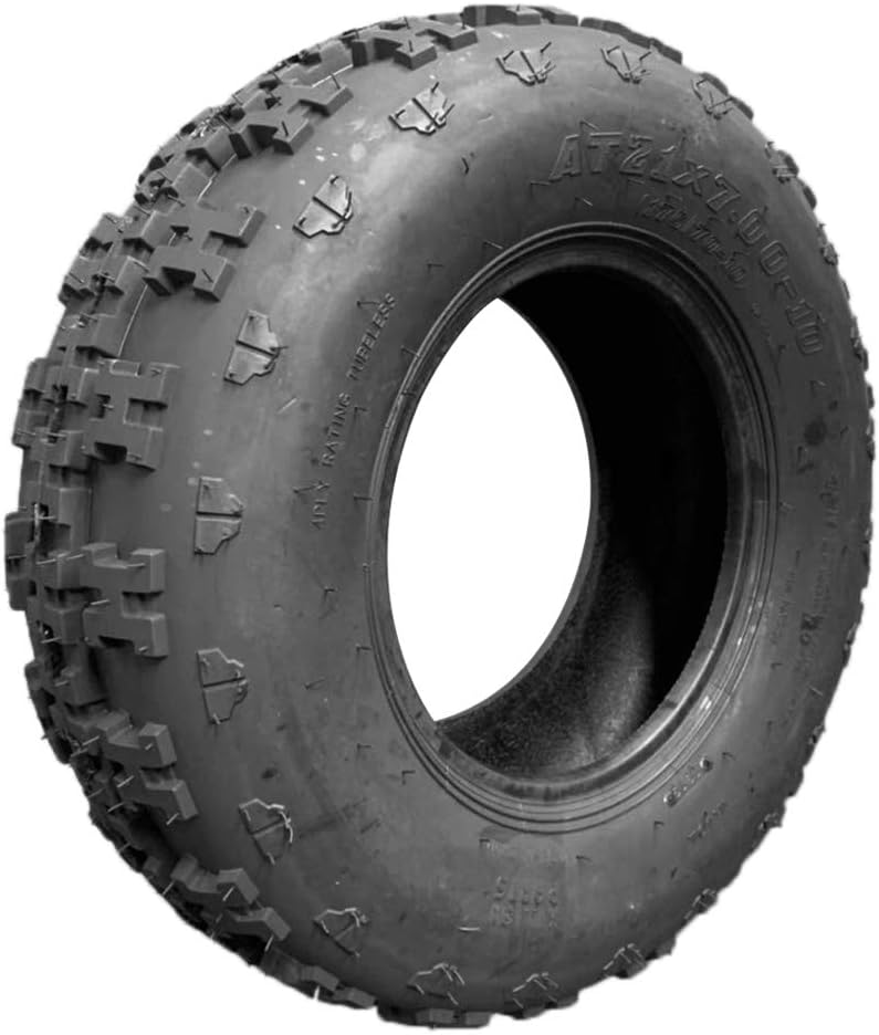 Set of 2 ATV Tires 21X7-10 4 Ply Knobby Sport Front UTV Tire O75012