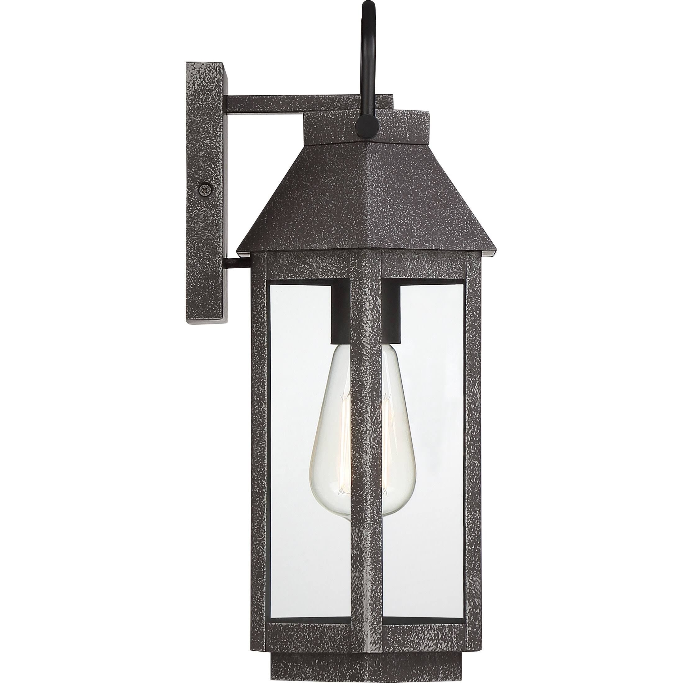 Speckled Black Outdoor Wall Lantern T33697
