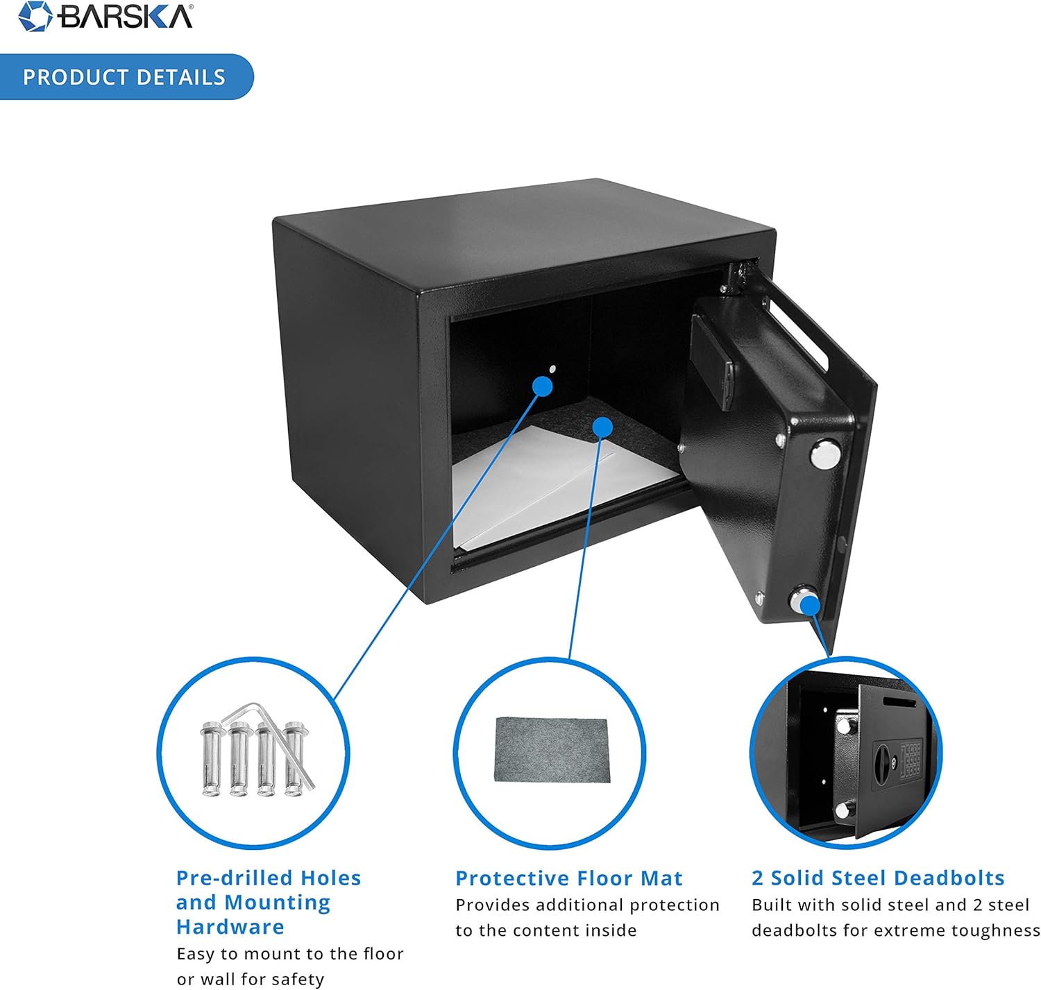 Compact Digital Depository Drop Safe with Front Load Drop Box A94100