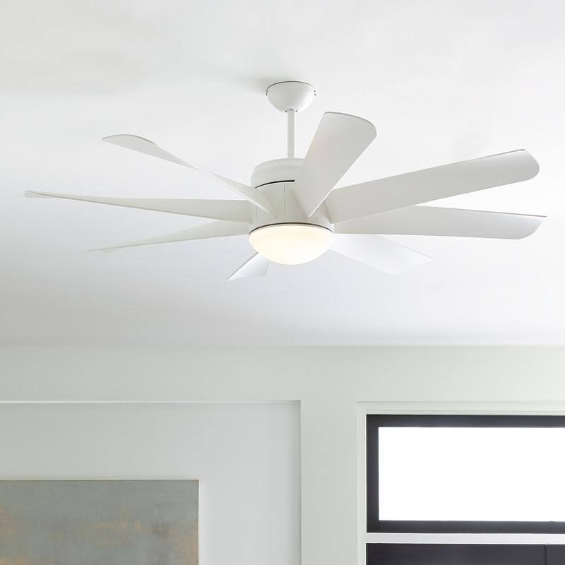 56x22 LED Ceiling Fan Brushed Steel X43087