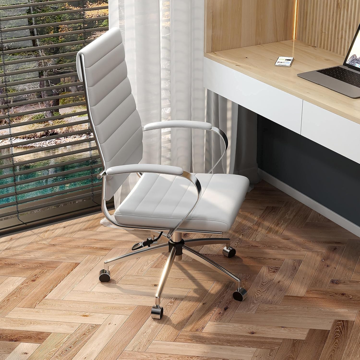 Gold Black Ergonomic High Back Swivel Office Chair F655