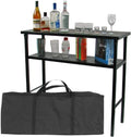 Metal Portable Bar Table with Carrying Case M19395