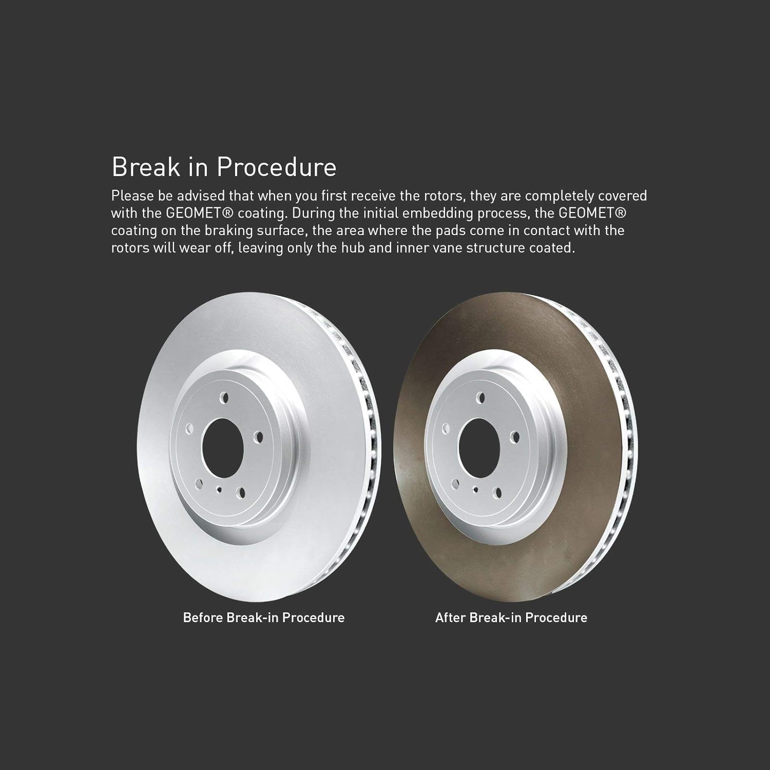 Carbon Brake Rotors with Pads and Hardware Kit E292