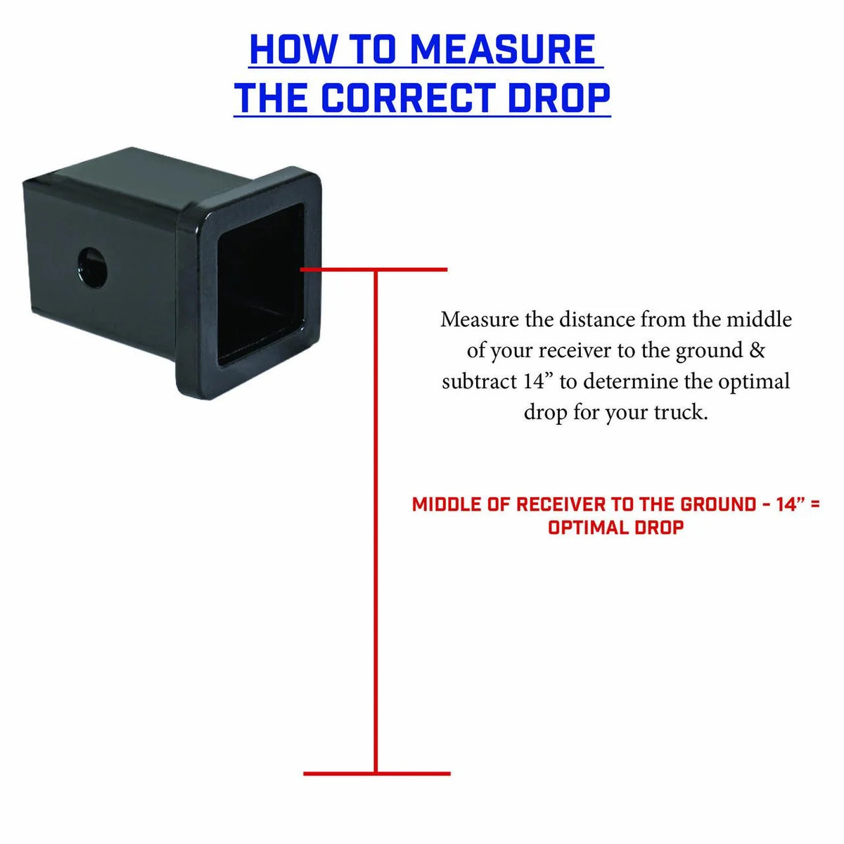 Adjustable 17.5" Drop Hitch with Dual-Ball Stabilizer Kit for 2" Receiver F62059