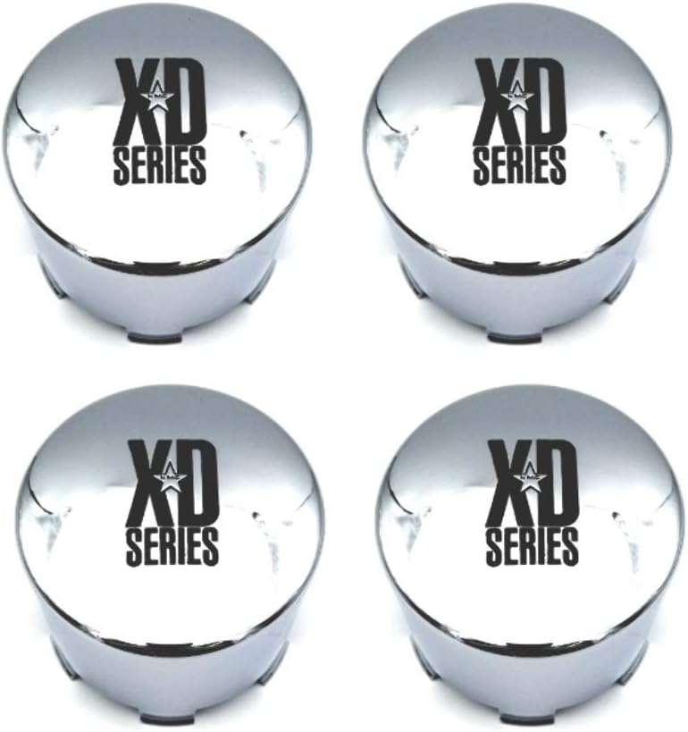4 Pack Chrome Push Thru Center Cap W95415