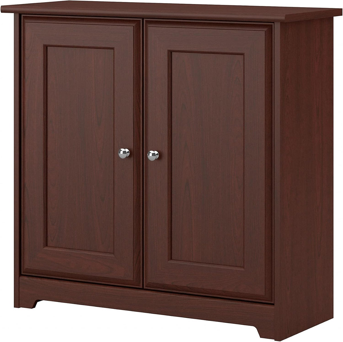 Espresso Oak Small Storage Cabinet with Doors O435